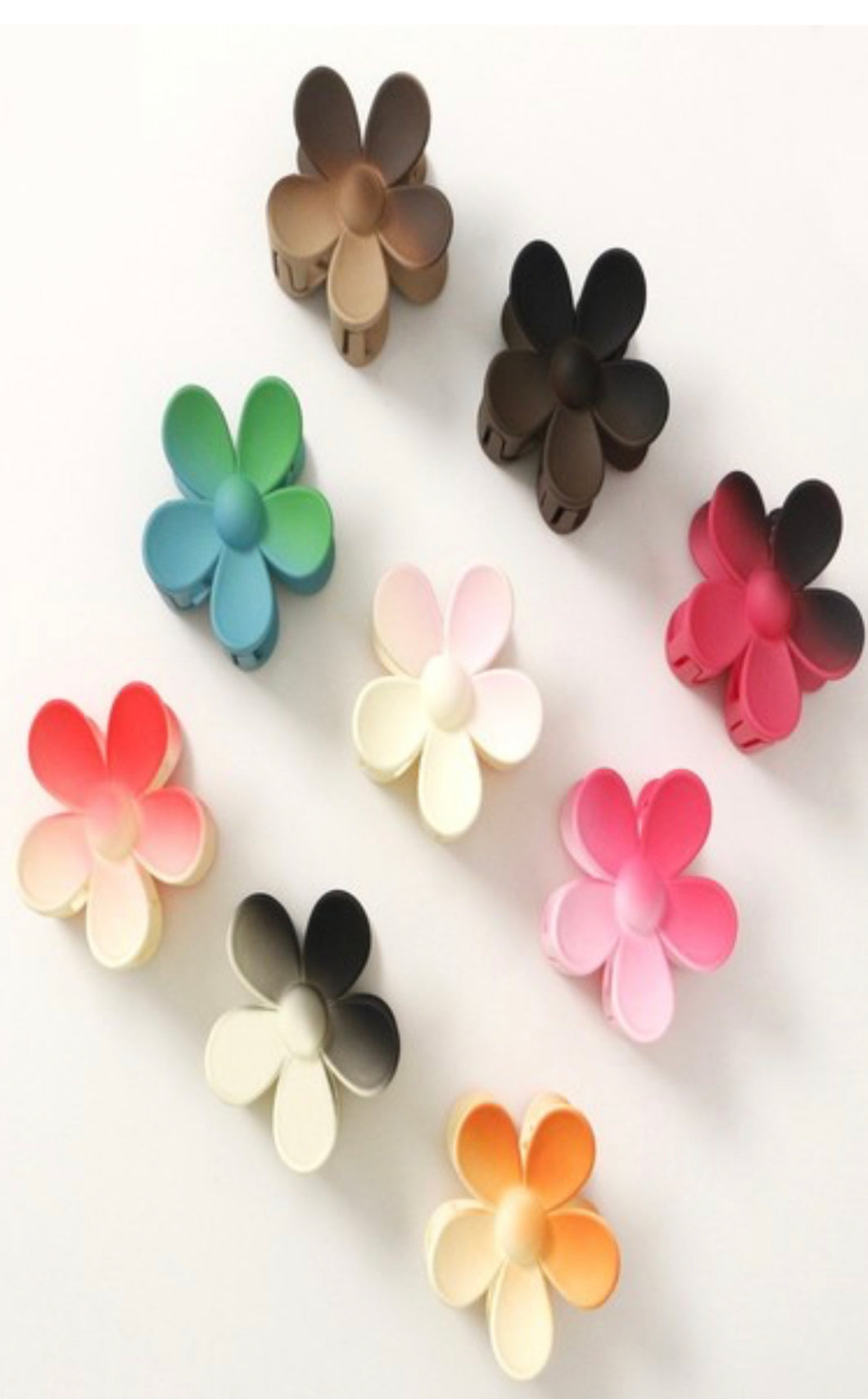 3 Inch Ombre Flower Hair Clip