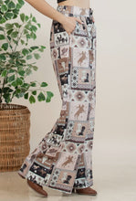 Load image into Gallery viewer, Nora Western Patch Collage Print Slack Pants