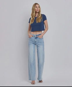 High Rise Super Wide Leg Jeans