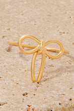 Load image into Gallery viewer, Metallic Ribbon Bow Wire Metallic Band Ring