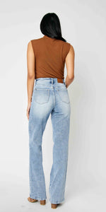 Jenny Front Yoke Light Wash Denim Jeans