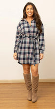 Load image into Gallery viewer, Flannel Shirt Dress