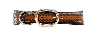 Hotshots Hand - Tooled Leather Dog Collar *Large*