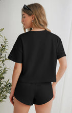 Load image into Gallery viewer, Cropped Tee&amp; Ruffled High Waist Skort Set