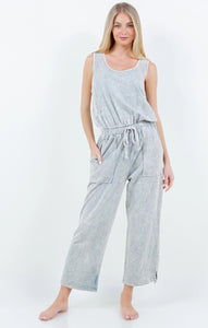 Mineralwash Onesie Jumpsuits with Waffle Pockets