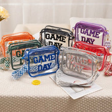 Load image into Gallery viewer, Game Day Stadium Approved Transparent Crossbody Bag