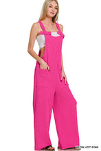 Load image into Gallery viewer, Corded Rib Knot Strap Relaxed Fit Overalls