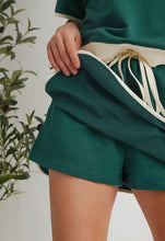 Load image into Gallery viewer, Colorblock Drop Shoulder T-Shirt &amp; Skirt Set