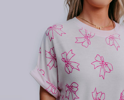 Oversized Bow Tee
