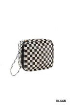 Load image into Gallery viewer, Checkered Cosmetic Makeup Travel Case