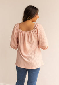 Pink Breeze Elegance Off The Shoulder Top