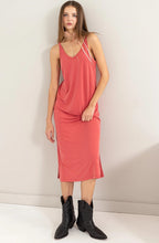 Load image into Gallery viewer, Soft V Neck Midi Dress