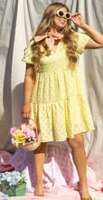 Load image into Gallery viewer, V-Neck Checkered Dress, Yellow
