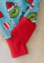 Load image into Gallery viewer, Boys Baby Christmas Romper with Footies