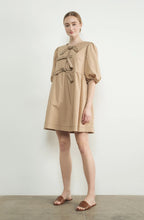 Load image into Gallery viewer, Embroidered Bow Tie Babydoll Dress