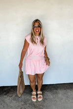 Load image into Gallery viewer, Coastal Stripes Skort Set - Pink