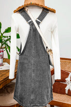 Load image into Gallery viewer, Western Wide Strap Button Front Pocketed Denim Mini Dress