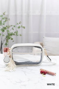 Stadium Approved Clear PU Crossbody Bag