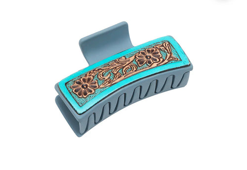 Turquoise Trails Hair Comb Clip