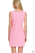 Load image into Gallery viewer, Corded Rib Sleeveless Tank Mini Dress With Pockets