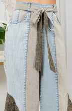 Load image into Gallery viewer, Wild West Lace Rhapsody Denim Lace Flare Pants