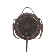 Load image into Gallery viewer, Wrangler Tooled Collection Canteen Bag/Crossbody - Coffee