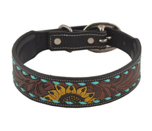 Load image into Gallery viewer, Scenic Hand-Tooled Leather Dog Collar *X-Large*