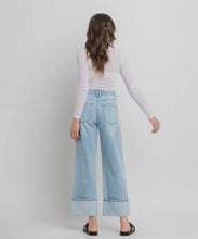 Load image into Gallery viewer, Kris Seamed Cuffed Baggy Wide Leg Jeans