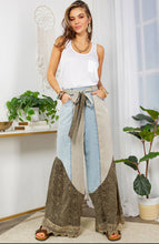 Load image into Gallery viewer, Wild West Lace Rhapsody Denim Lace Flare Pants