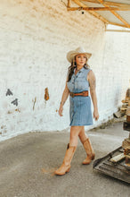 Load image into Gallery viewer, Denim Sweetheart Dress