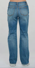 Load image into Gallery viewer, Medium Wash - High Rise Distressed Straight Jeans