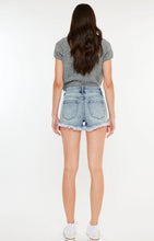 Load image into Gallery viewer, Kan Can Distressed Medium Wash Denim Shorts