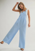 Load image into Gallery viewer, Casual Checkered Pocket Wide Leg Jumpsuit