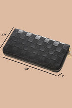Load image into Gallery viewer, Checkered Monogram Vegan Leather Long Wallet
