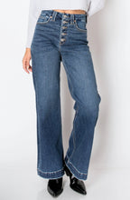 Load image into Gallery viewer, Tummy Control High Rise Modern Wide Jeans