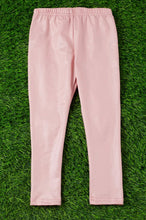 Load image into Gallery viewer, Blush Pink Satin Silk Stretchy Leggings