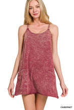 Load image into Gallery viewer, Acid Washed Mini Dress With Built-In Romper Liner