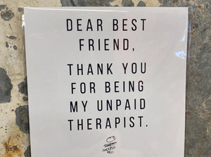 Unpaid Therapist Magent