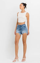 Load image into Gallery viewer, High Rise Bandelss Distressed Shorts