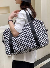 Load image into Gallery viewer, Checkered Travel Duffle Bag