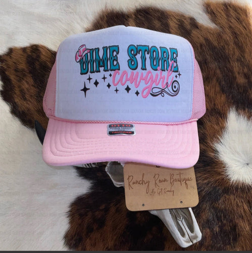 Dime Store Cowgirl Western Foam Trucker Hat