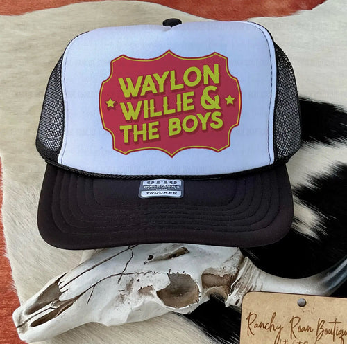 Waylon Willie & the Boys Western Foam Trucker Hat