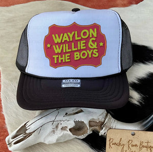 Waylon Willie & the Boys Western Foam Trucker Hat