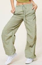 Load image into Gallery viewer, Mid-Rise Cargo Pants with Adjustable Drawstrings