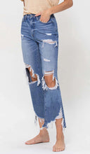 Load image into Gallery viewer, Super High Rise Ankle Straight Jeans