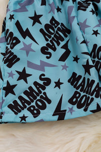 Mama's Boy Dusty Blue Boys Trunks