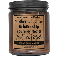 Load image into Gallery viewer, We Have the Perfect Mother Daughter Relationship Amber Jar