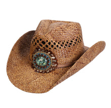 Load image into Gallery viewer, Navajo Western Raffia Shapeable Hat