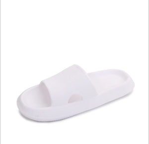 Women Comfy Open Toe Rubber Platform Slides Slipper