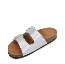 Load image into Gallery viewer, Soft Cork Double Strap Banded Slider Sandals